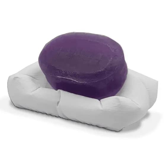 Saboneteira de Pia Decorativa Estilo Almofada com Dreno