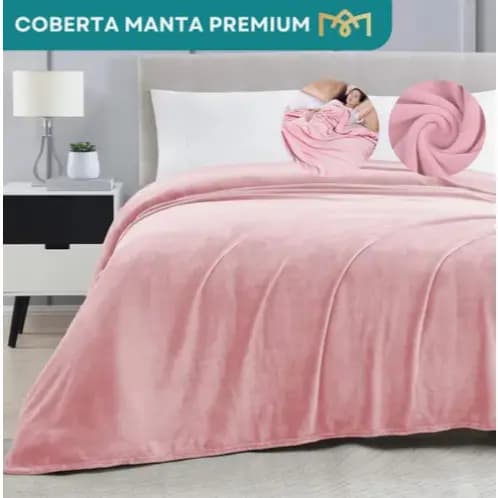 Manta De Microfibra Lisa Soft Veludo Casal Cobertor Casa Premium Quentinha
