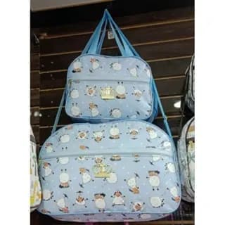 Bolsa Azul De Maternidade Menina/Menino Mundo Animal