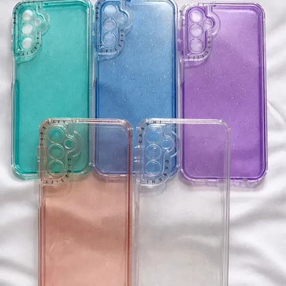 Capa Case Capinha Com Brilho Para Samsung A25/A26/A30S/A32 4G/A36/A37/A55/A57 Anti-Impacto Com Glitter