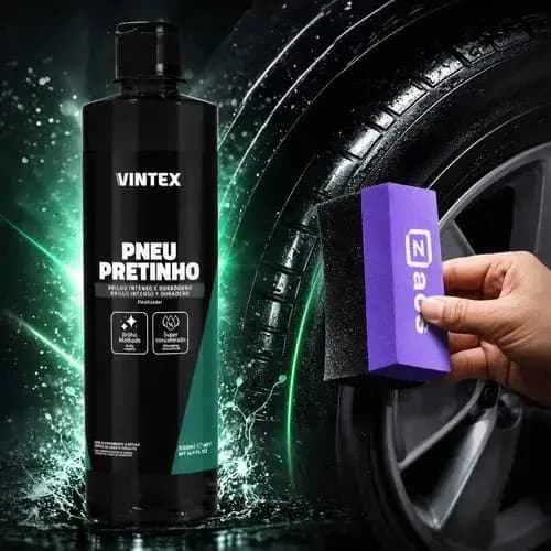 Pneu Pretinho Vintex aplicador- Brilho Intenso e Duradouro 500ml 5L