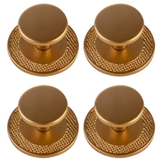 Kit Puxador Ponto Redondo Canela – Ideal para Gavetas de Móveis