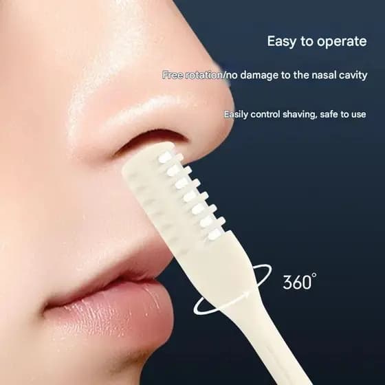 Manual Nariz Aparador De Pêlos Dupla Cabeça Navalha Lavável Barbeador Earpick Guarnição Limpeza Cavidade Nasal Portátil