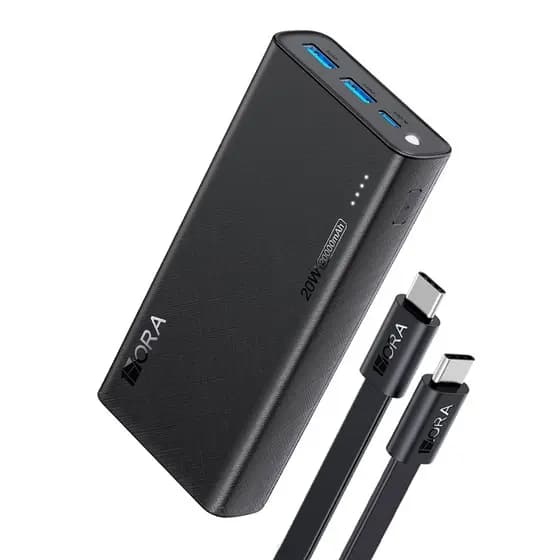 Bateria Portátil 1Hora Pd20W Power Bank 2000Mah Preta