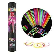 Kit Pulseiras Luminosas Neon 50 Unidades – Cores Sortidas - Gate