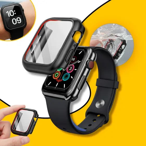 Capa case acrílico com vidro compativel apple watch ultra 46 42 mm