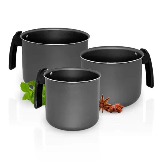 Conjunto de Fervedor Canecão Leiteira Premium Antiaderente