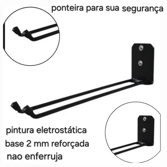 Suporte Multiuso Para Vassoura Rodo Chaves Ganchos Aleatório.