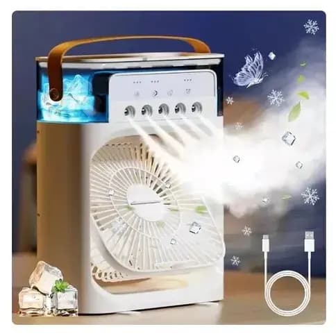 Portatil ventilador e umidificador portátil USB com umidificador