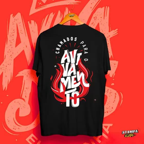 Camiseta Cristã Masculina e Feminina Avivamento Avivados Ate Que Ele Venha 100% Algodão