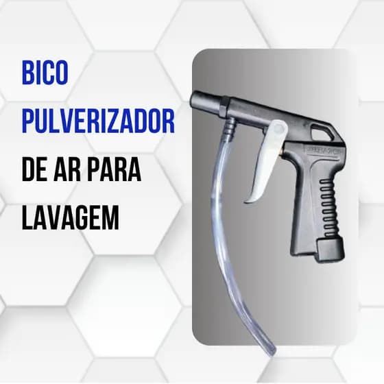 Bico Pulverizador pistola para Ar Hidraflux - Rosca 1/4 - Aplicador de Produtos de Limpeza