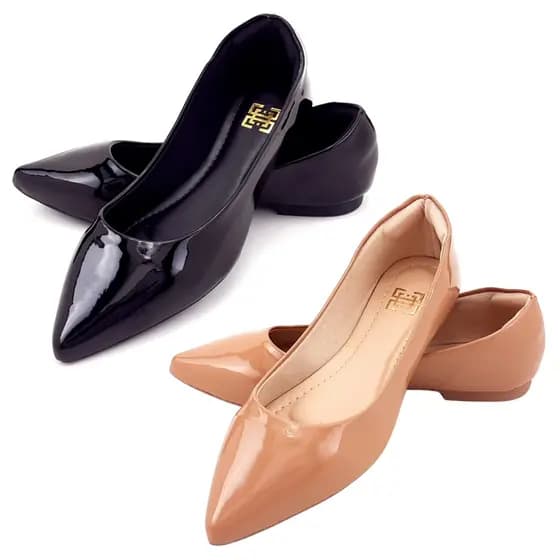 Kit Com 2 Pares De Sapatilha Feminina Conforto Clássica Top Dia a Dia Total Confort