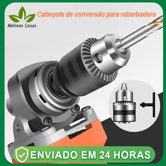 Mandril Adaptado Para Esmerilhadeira Com Chave De 1,5-13 Mm, femea Rosca M14