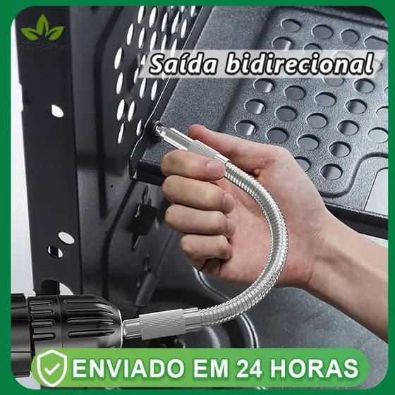 Universal Extensão De Eixo Flexível Haste Especial Para Chave De Fenda Elétrica De Fenda Elétrica Bit Furadeira Recarreg