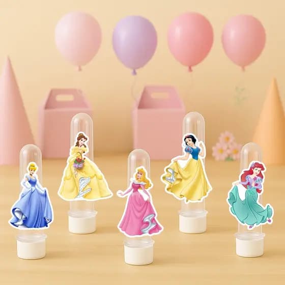 kit Apliques para tubete | Princesas Adultas | Lembrancinha Festa Aniversário 20 40 60 80
