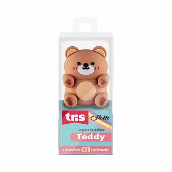 Apontador Ursinho Teddy - Tris Holic Fofurices