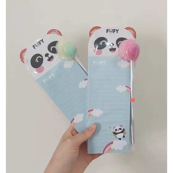 Bloco de Anotação Panda - Fofy