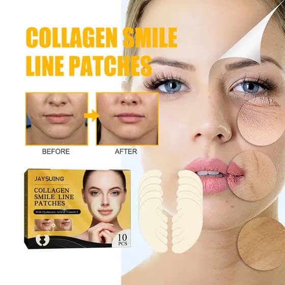 Especial Para Cuidados Com A Pele-patches De Linhas De Sorriso De Colágeno , Adesivos Faciais