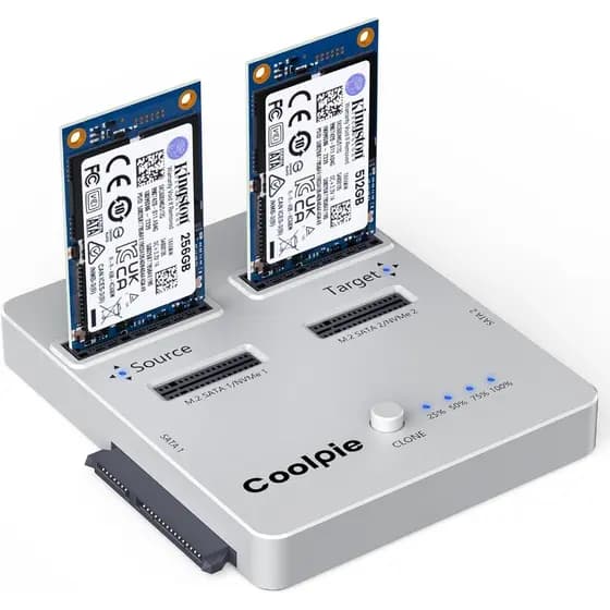 Cloner SSD 3 Em 1 , Clone Off-Line Coolpie CR311 M . 2 , Tamanho De Leitor USB3.2 Gen2 * 2 20 Gbps Para NVME/Satamsata S