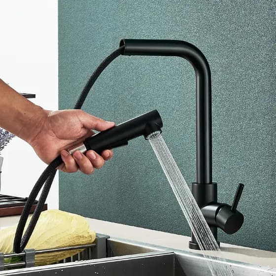 Torneira Gourmet Pia Cozinha Inox Com Extensor Flexível Misturador Monocomando Pulverizador Dupla Função