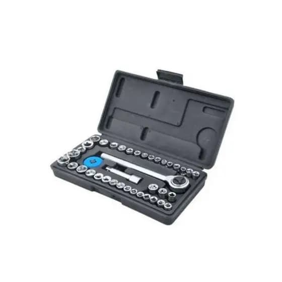 1 Pc Jogo De Soquete Chave Catraca Reversível 40 Peças Combinada Soquetes Promoção