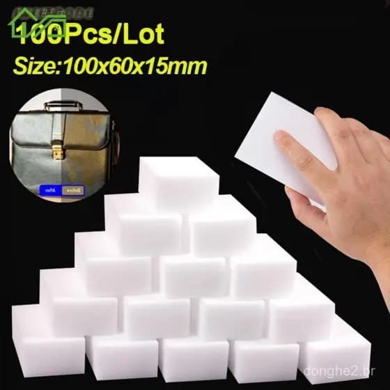 10 Esponjas Mágicas de Limpeza em Melamina, Adequadas para Cozinha/Escritório/Banheiro/100x60x15mm