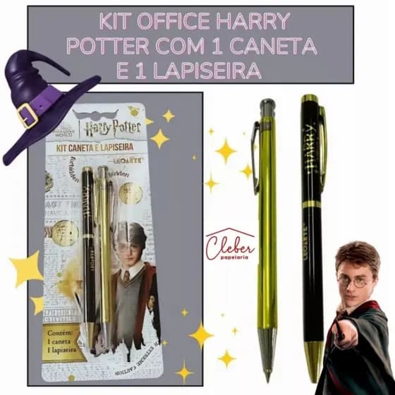 Kit Escolar Harry Potter 01 Caneta 1.0 mm E 01 Lapiseira 0.7 mm (Licenciado)