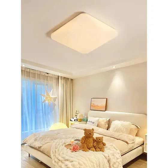 Luminária Plafon Diamante Efeito estrelado Design Moderno 18W 24W 36W Multicor Sala, Cozinha, Quarto