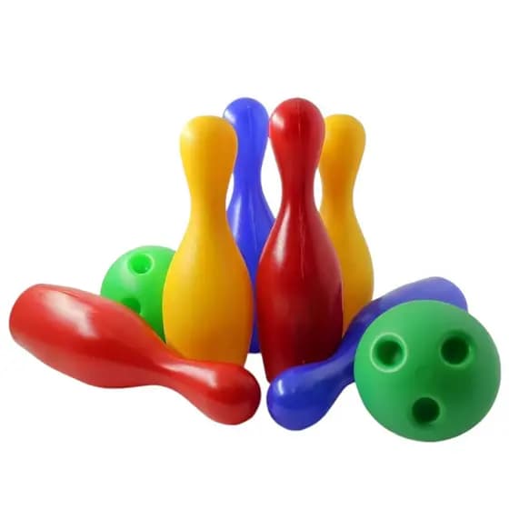 Jogo De Boliche C/ 6 Pinos Cores Sortidas 7001 Cardoso Toys