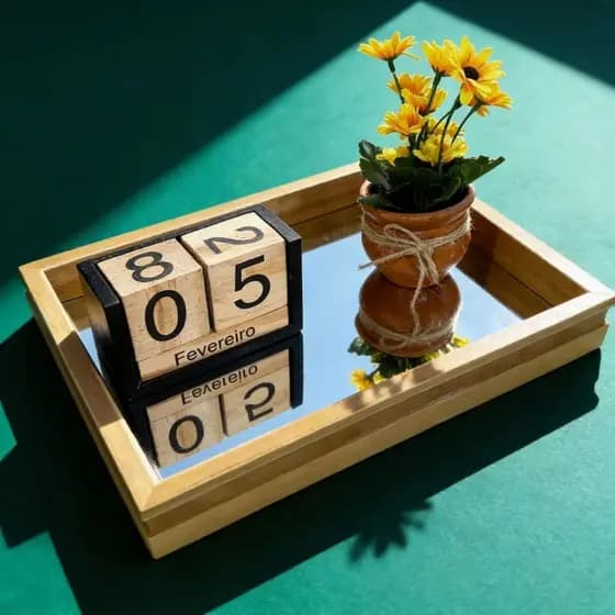 Bandeja Espelhada para Mesa Posta, Decoração e Organização 25x38cm | 22x32cm