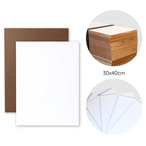 Kit Placa de MDF Branco 30x40cm ideal para artesanato, decoração Kit 10/20/30
