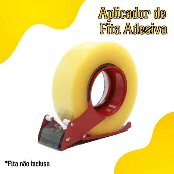 Aplicador de Fita Adesiva - Suporte Resistente para Fitas Largas de até 500 Metros - BNVT