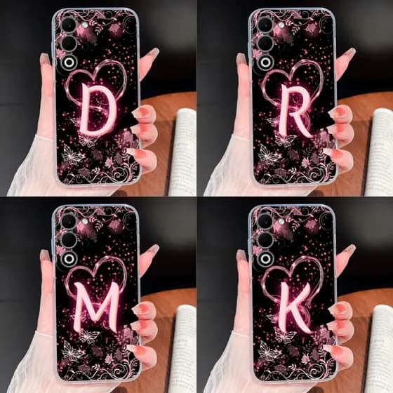 Para Oppo A5 Pro A5X 2025 Capa De Telefone Elegante Amor Coração Letras Macio Fino TPU Claro Silicone Protetor Pára-Choq