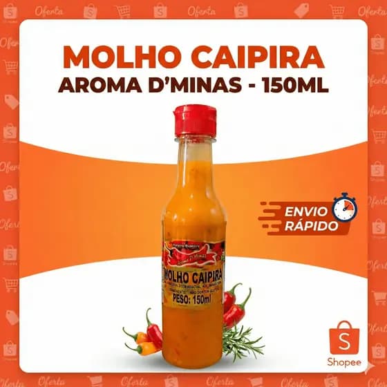 Molho de Pimenta Caipira Aroma D’Minas 150ml