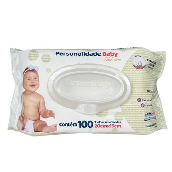 TOALHAS UMEDECIDAS C/100 PERSONALIDADE BABY