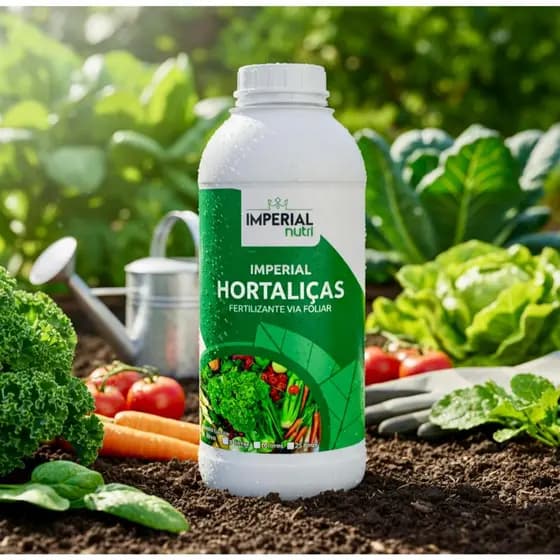 Adubo Foliar para Alface, Rúcula, Cebolinha, Couve 1 Litro - Imperial Hortaliças.