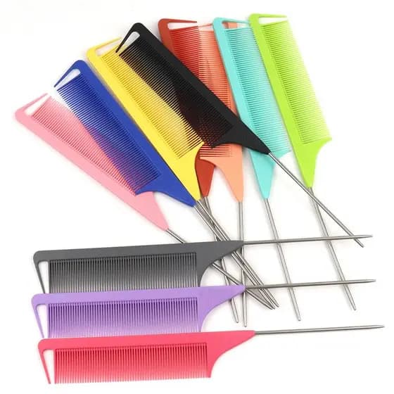1/2/3/5 Pentes com Separador de Mechas cabo de ferro trança Com Precisão Cores Aleatórias