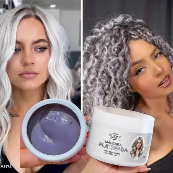 TONALIZANTE MATIZADOR HAIR MASK COLORED PLATINUM - EFEITO PLATINADO 300g