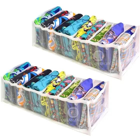 Kit 2 Colmeia Organizadora de Gavetas de bebê/sungas 10x15x35cm (M) - Organizalux