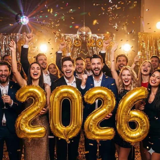 Balão 2026 Dourado Gigante 72 Cm Decoração Ano Novo Festa Réveillon Fotos Incríveis