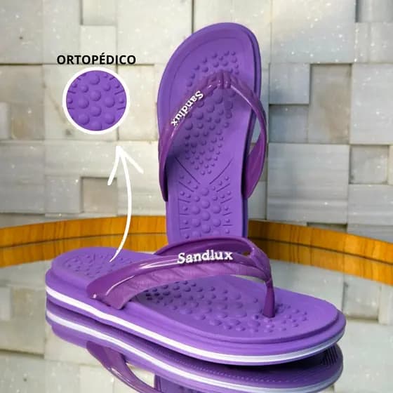 Chinelo Rasteirinha Ortopédico Feminino Sandlux Leve Macio - Conforto ao Caminhar no Dia a Dia