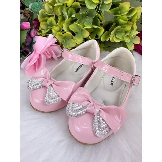 Sapatilha Chique Flor Di MIla Carol Rosa Bebe