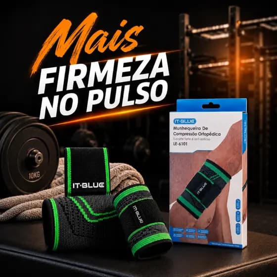 Munhequeira Ortopédica Pulso 1 UN Kit 2 3 4 Para Tendinite Academia Crossfit Ajustável Esporte