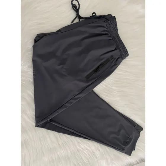 Calca de secagem rapida/Bolso com ziper/Cintura elastico/Esportiva/Casual