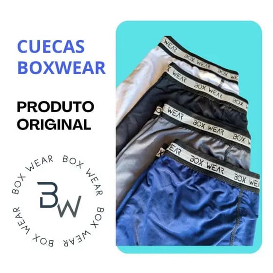 Cueca Boxer Masculina Kit 6 Peças Microfibra Cueca Box Sem Costura Adulto Envio Imediato