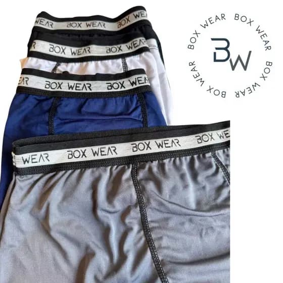 Cuecas Boxer Kit 3 Microfibra Cueca Box Sem Costura Box Wear Masculino Adulto