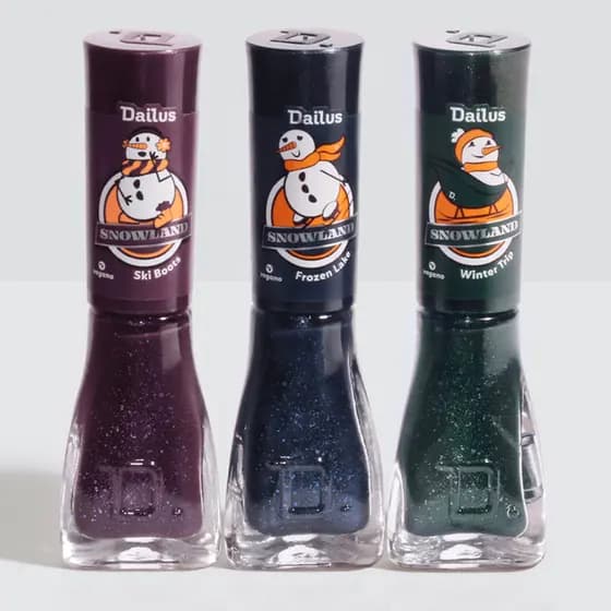 Lançamento Dailus Coleção Snowland Kit com 3 Cores Cintilantes
