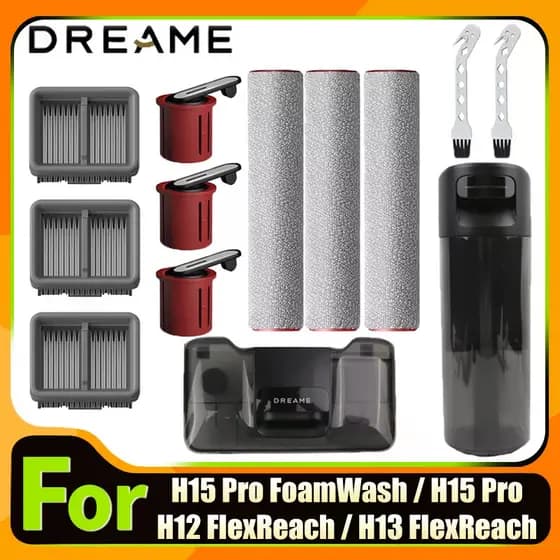 Dreame H15 Pro/FoamWash/H12 Flexreach/H13 Acessórios Rolo Escova Filtro Hepa Peças De Reposição
