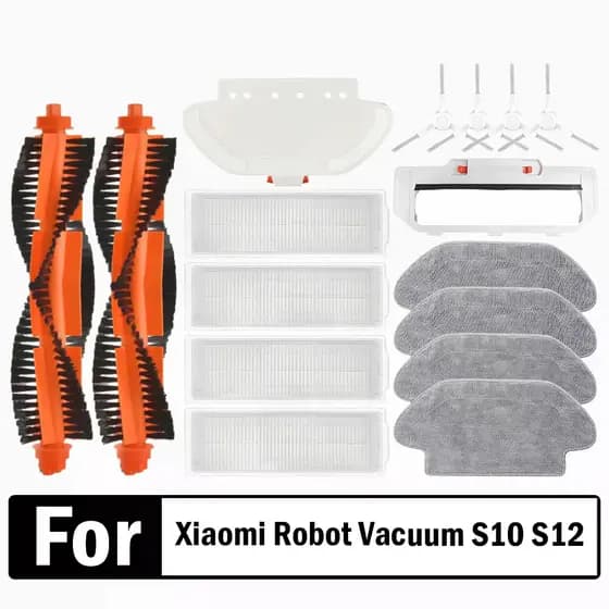 Para Xiaomi Robô Vácuo S10 S12 T12 B106GL/Esfregão 2S XMSTJQR2S/3C B106CN Peças Acessórios Principal Escova Lateral Filt