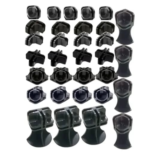60 Conectivo + 10 pés 7 cm para vidros ou aramado / Conector para balcão modulado